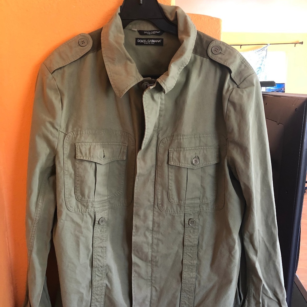 Dolce & Gabbana Green Cargo Jacket